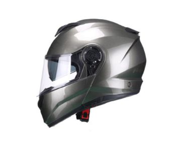 HELMET VITO FLIP UP FURIO GUN METHAL 02014 Moto Helmets VITO Furio metallic (1)